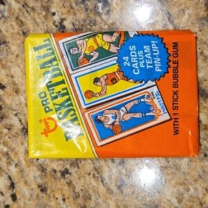 1980 Topps Basketball Wax Pack Unopened